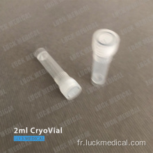 Cryotube en plastique 2 ml de tube de taille